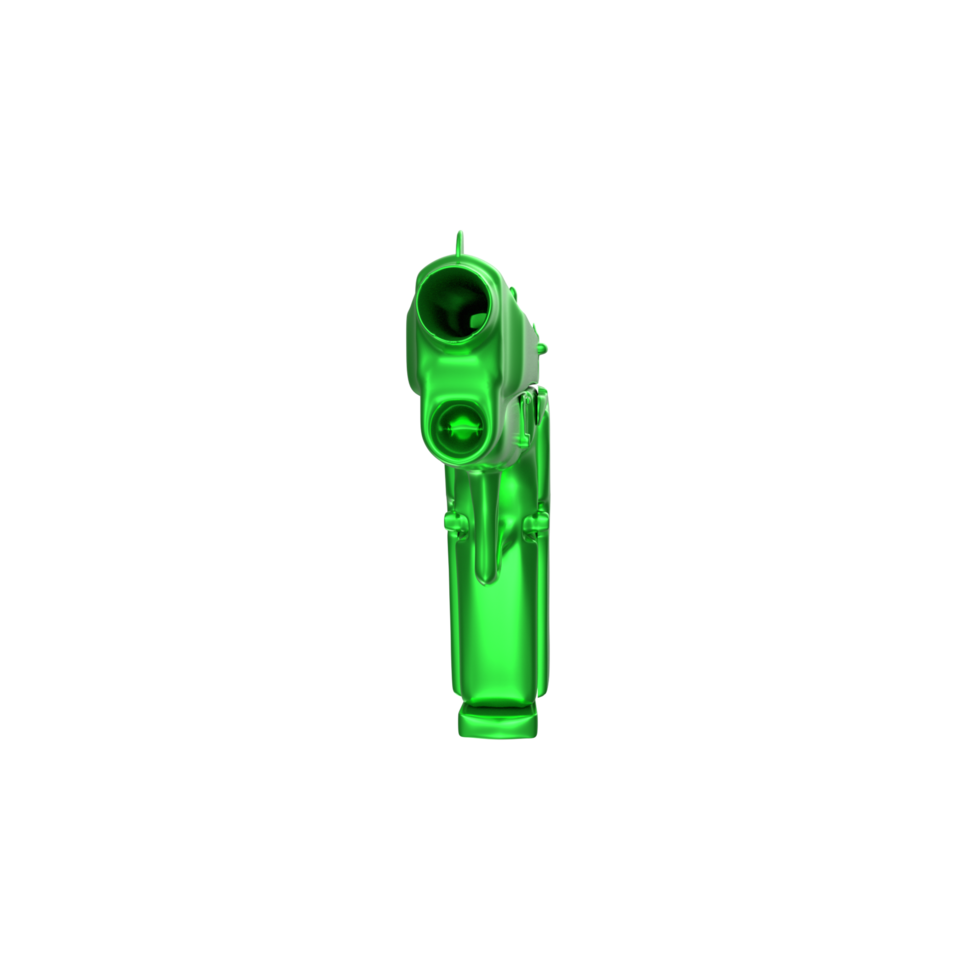 3D Rendering Of Pistol Gun png