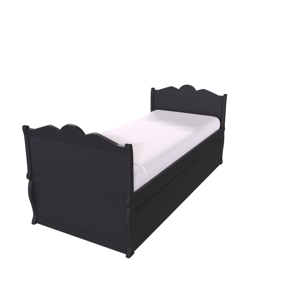 3D Rendering Of Child Bed png