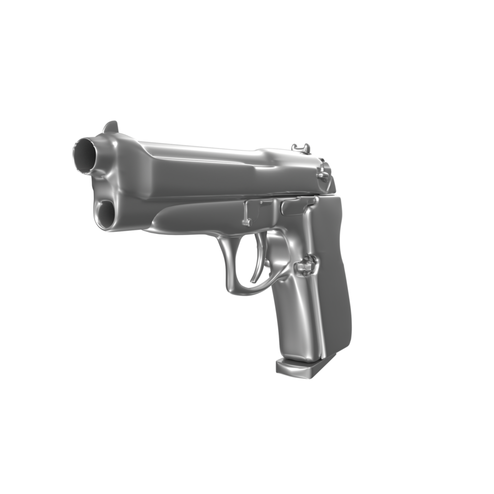 Representación 3d de pistola png