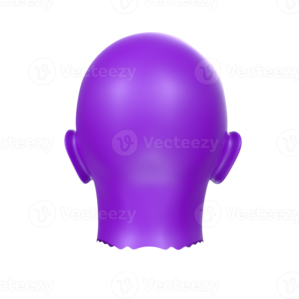 3D Rendering Of Human Bust png