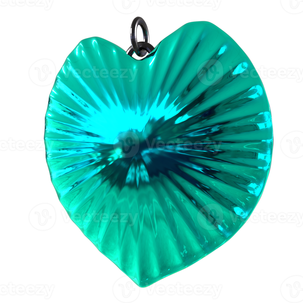 3D Rendering Of Love Necklace png