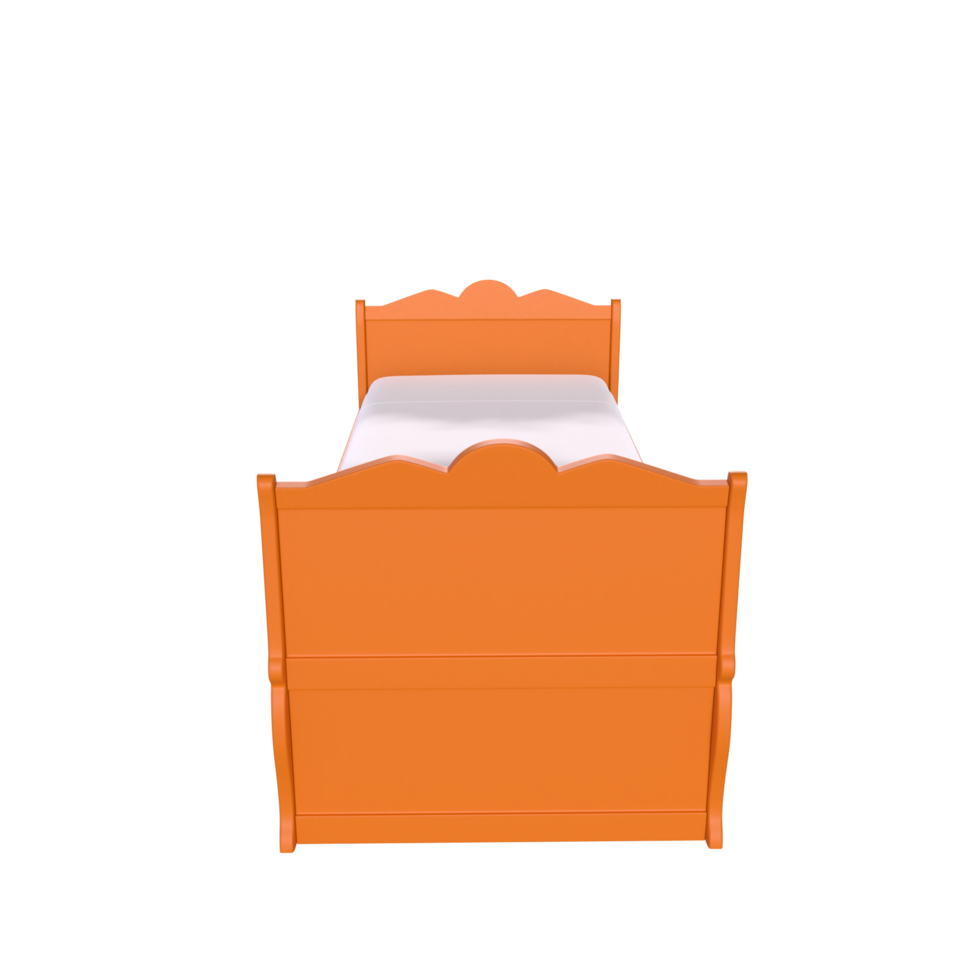 3D Rendering Of Child Bed png