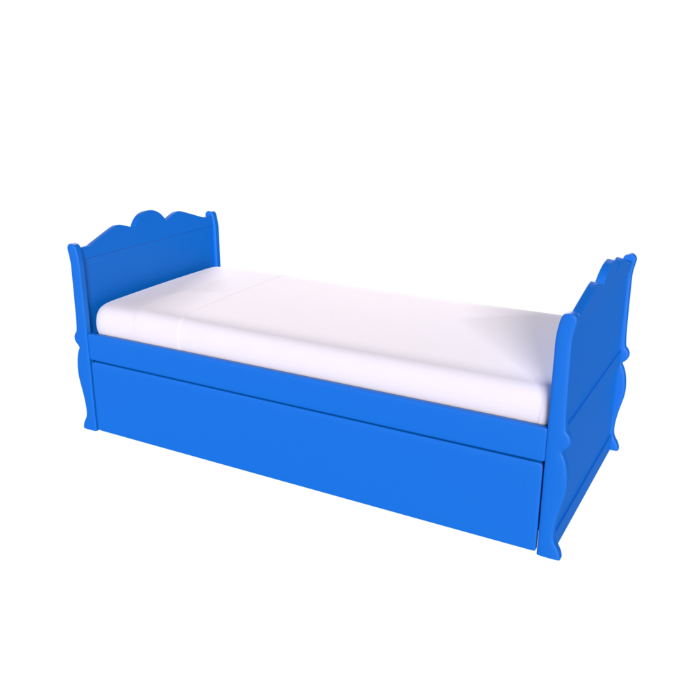 3D Rendering Of Child Bed png