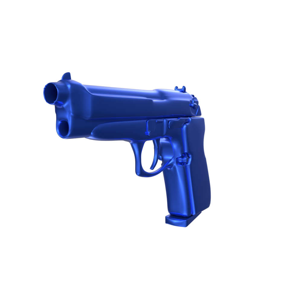 3d tolkning av pistol pistol png