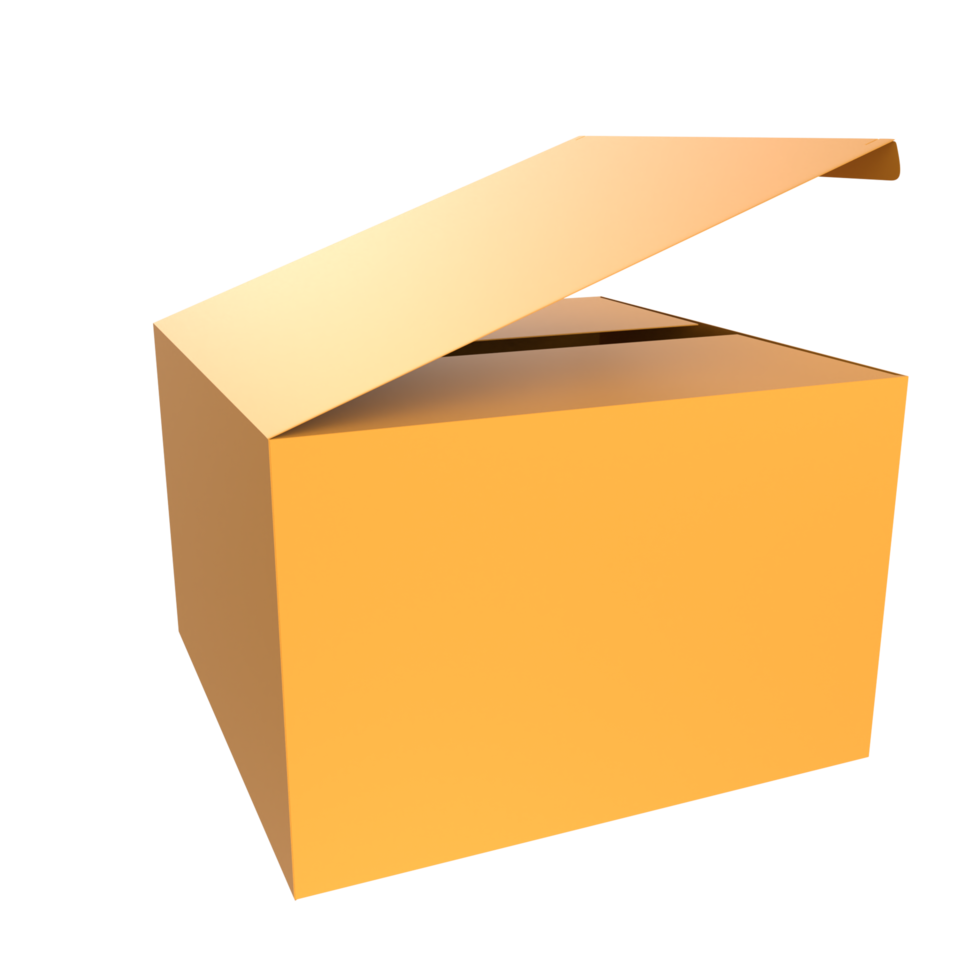 caja de producto aislada en el fondo png