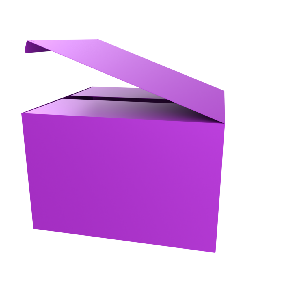 caja de producto aislada en el fondo png