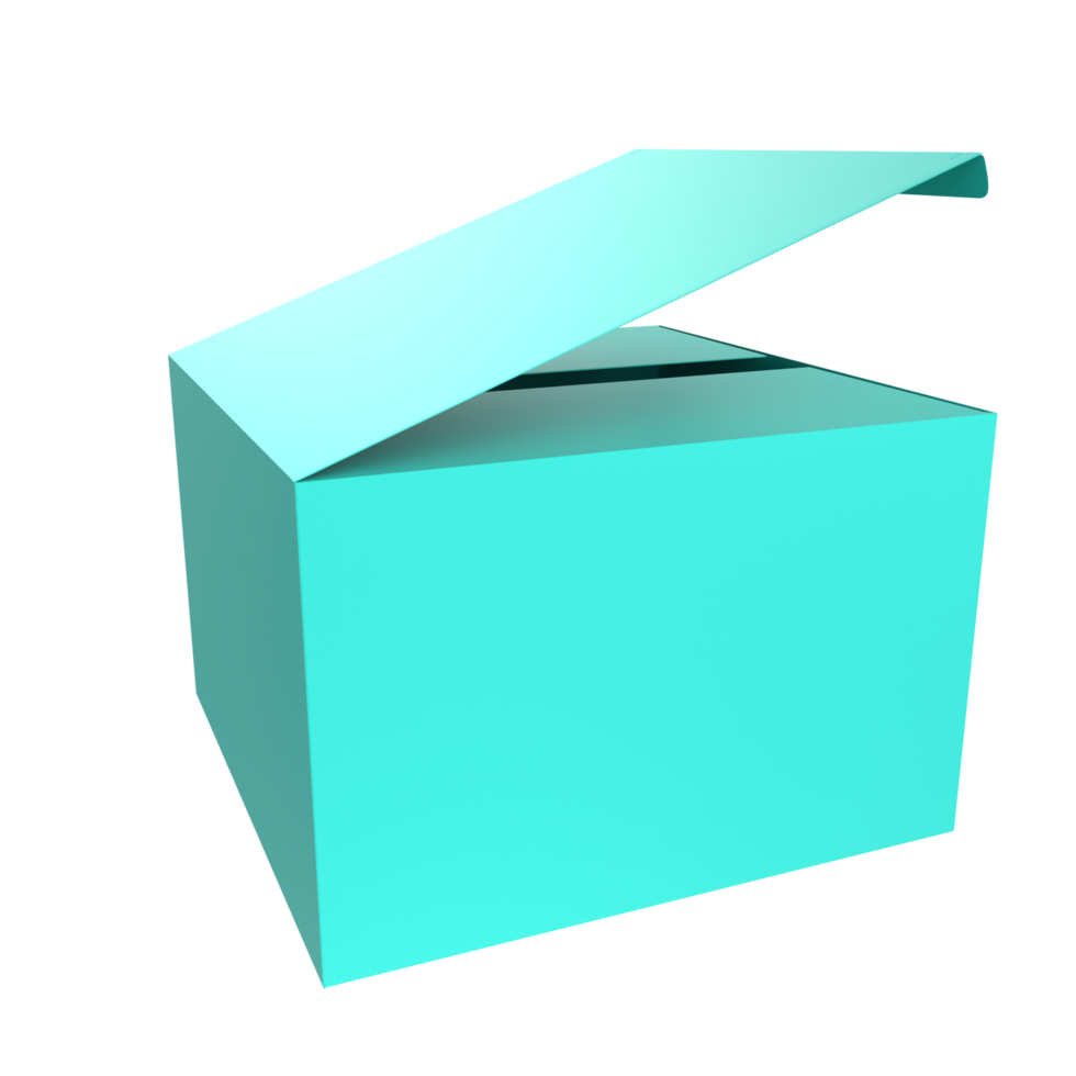 caja de producto aislada en el fondo png