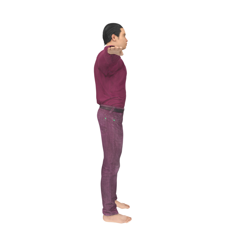 hombre aislado en transparente png