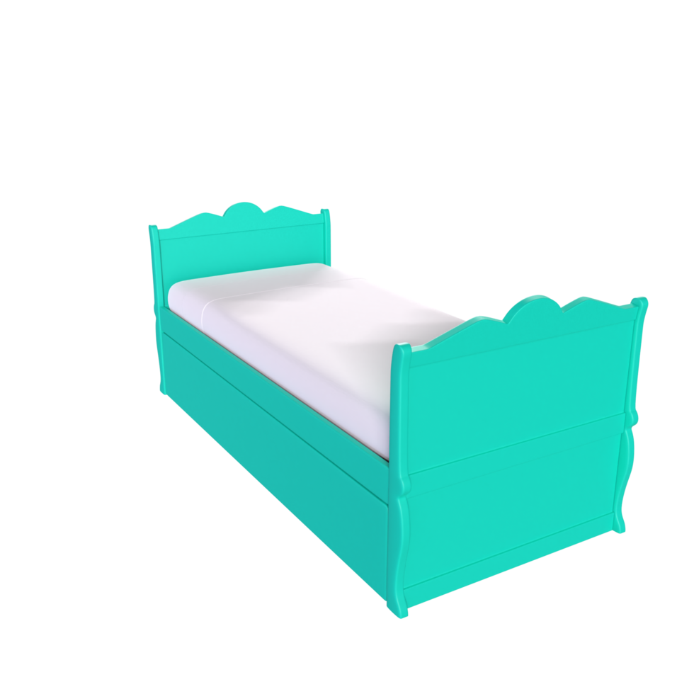 3D Rendering Of Child Bed png