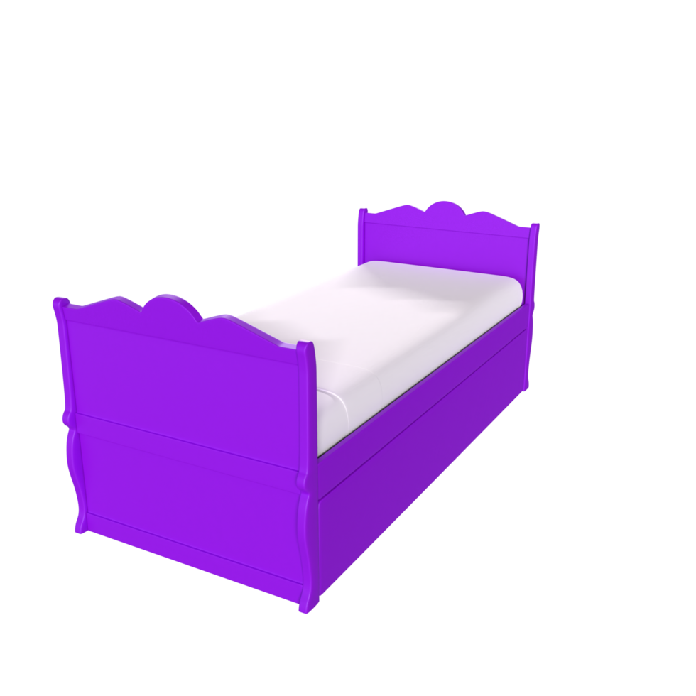 3D Rendering Of Child Bed png