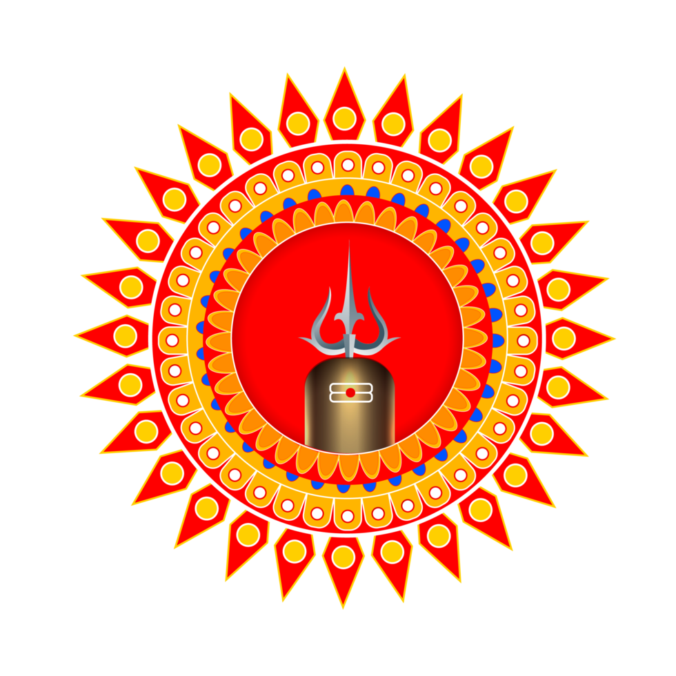 shiv lingam ontwerp voor maha shivratri festival kaart png