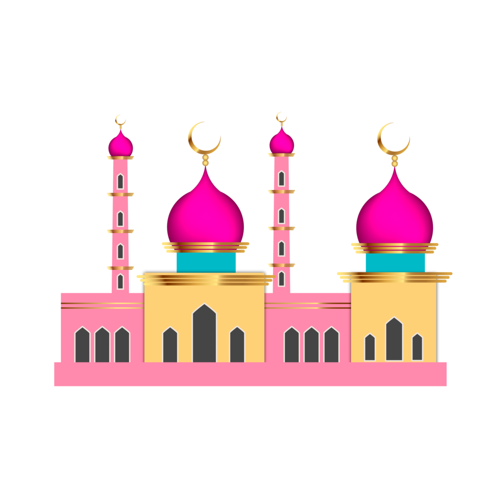 mosque design for eid al fitr eid mubarak decoration png