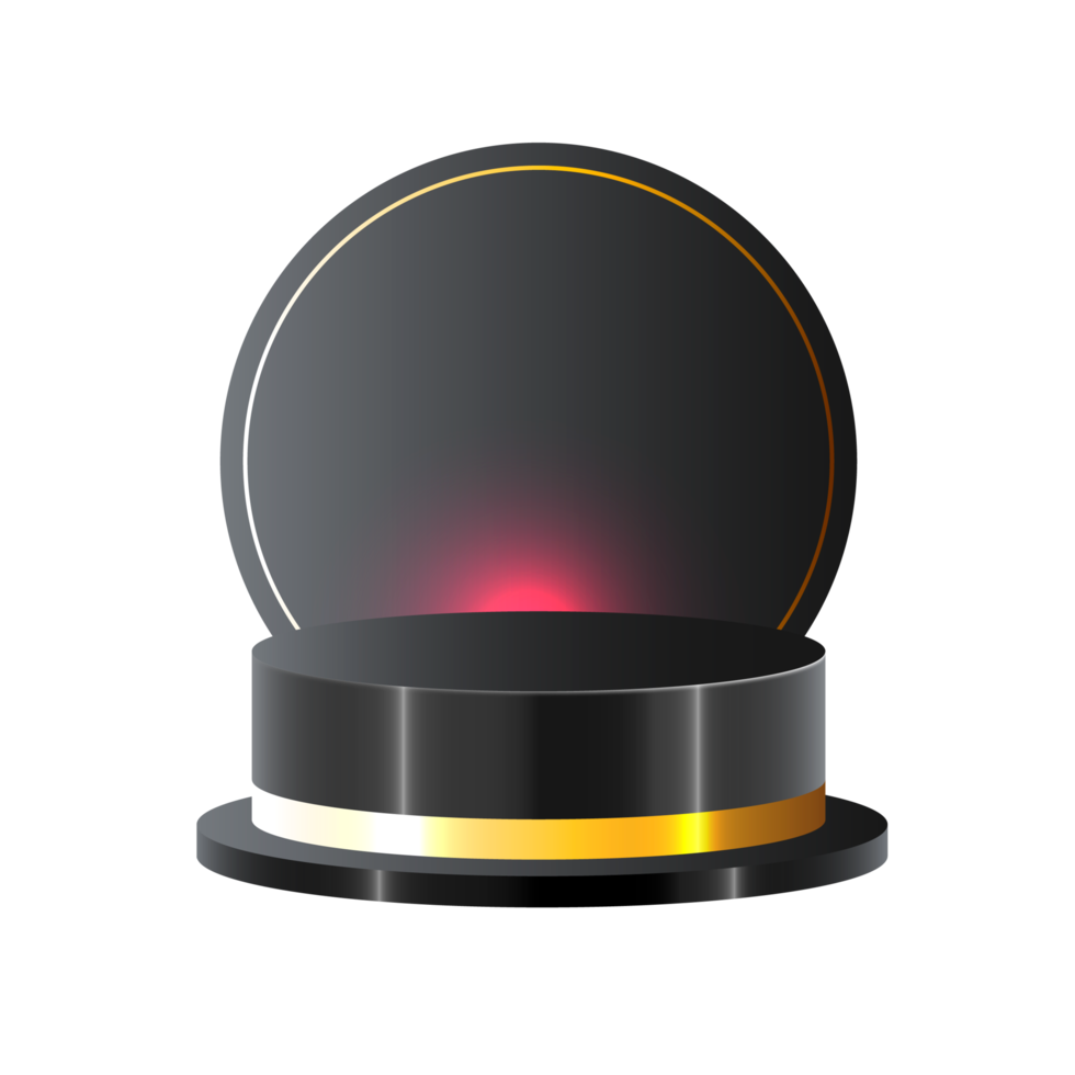 Black  podium for product presentation png
