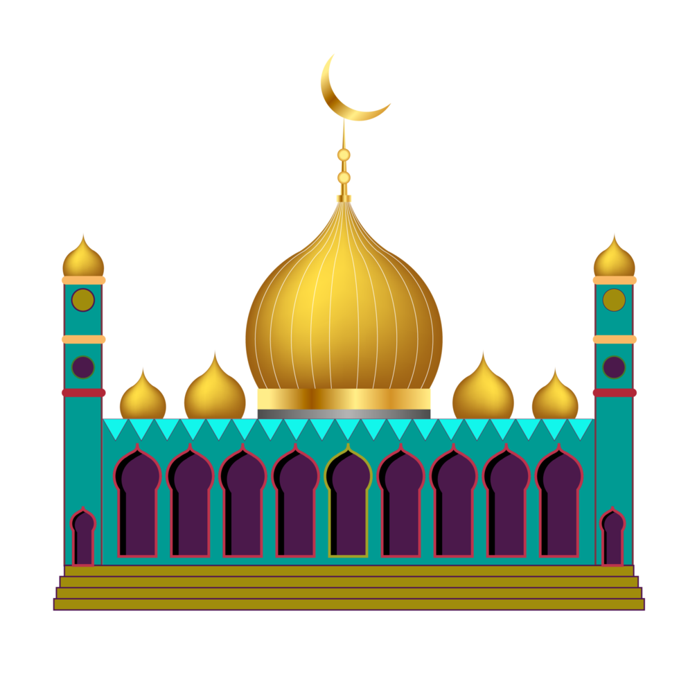 mosque design for eid al fitr eid mubarak decoration png