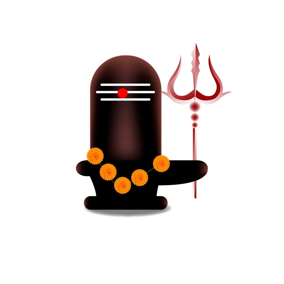 shiv lingam design  for maha shivratri festival  card png