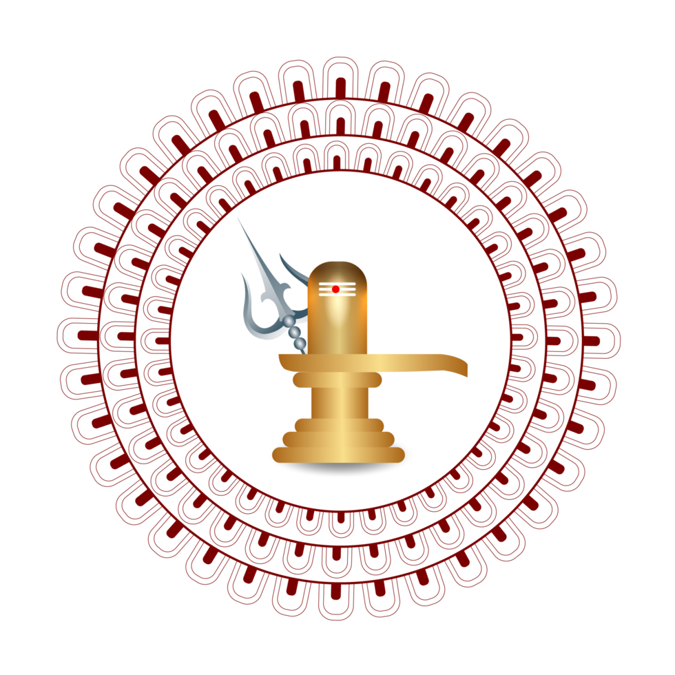 shiv lingam design per maha shivratri Festival carta png