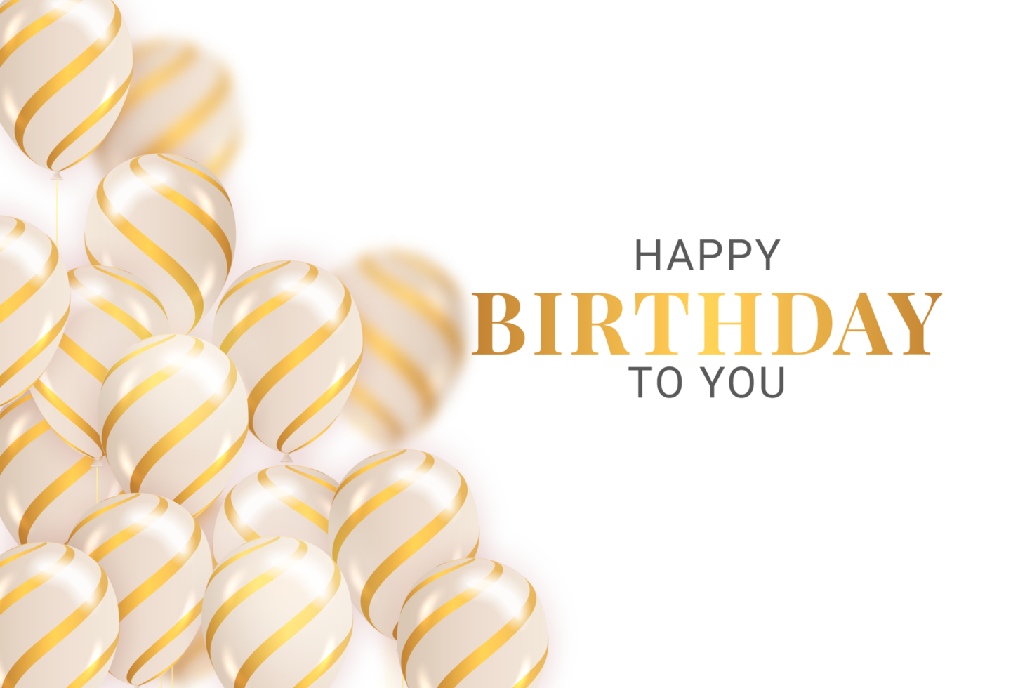 Realistic balloons birthday background 18106794 PNG