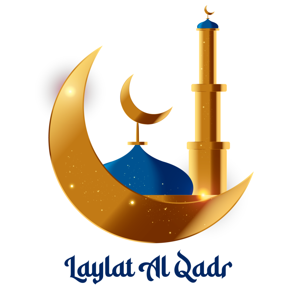 diseño laylat al-qadr con lantrain moon y masque png