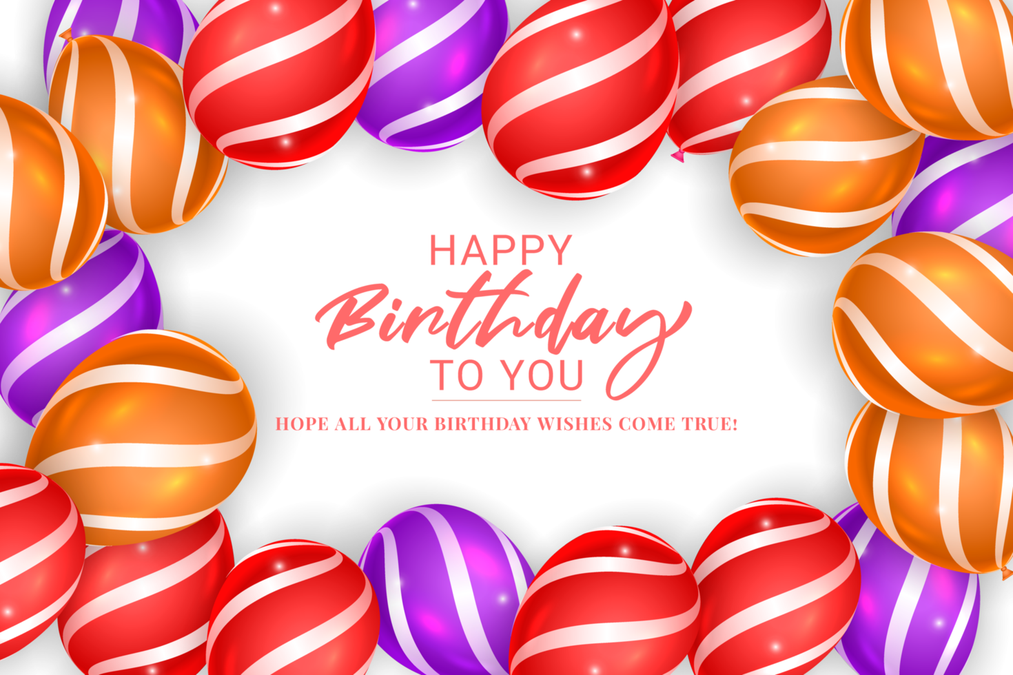 Free Happy birthday congratulations banner design with confetti balloons  for party holiday 18106995 PNG with Transparent Background