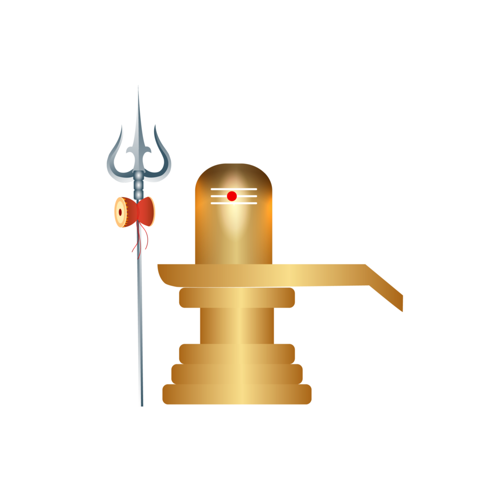 shiv lingam design  for maha shivratri festival  card png