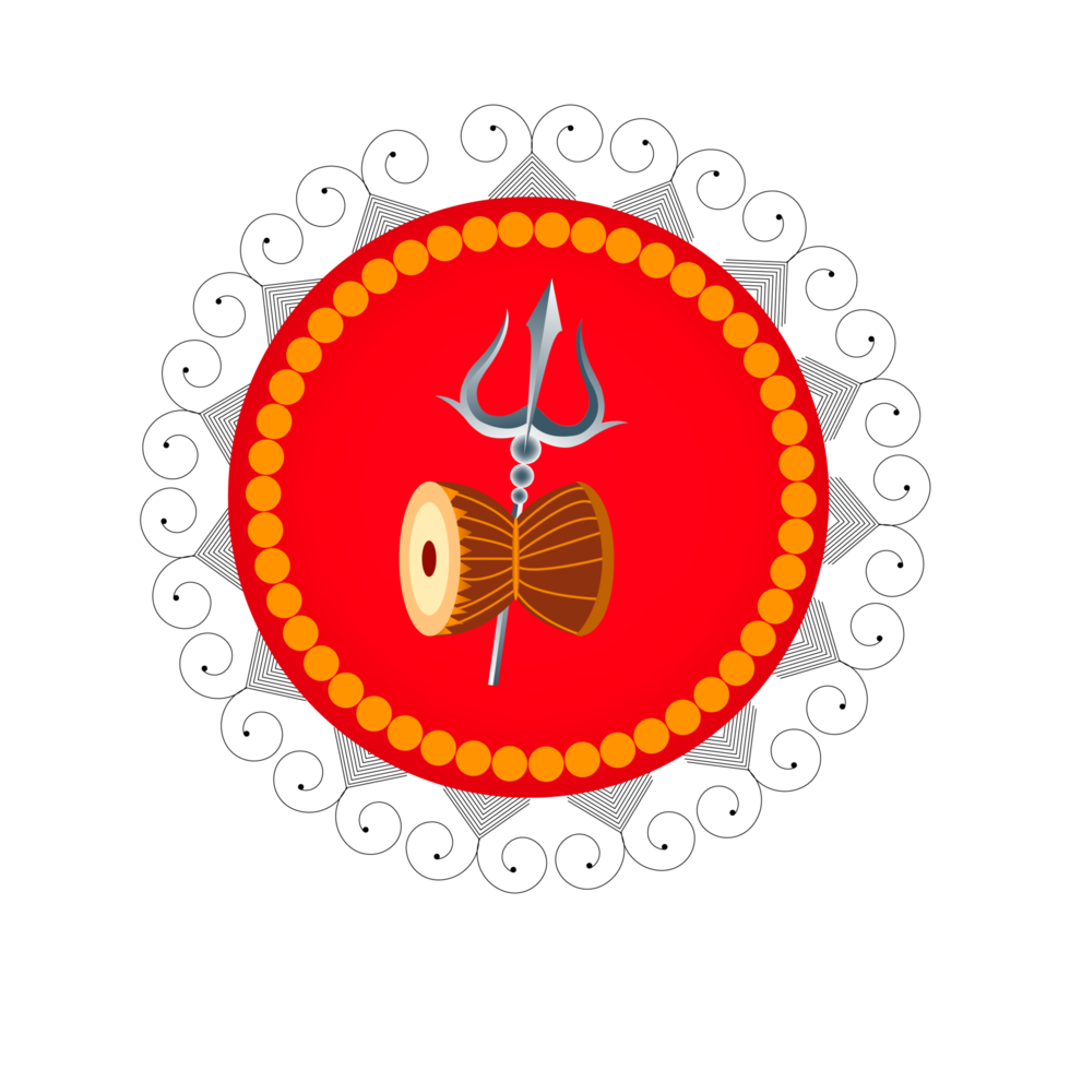 shiv lingam design för maha shivratri festival kort png