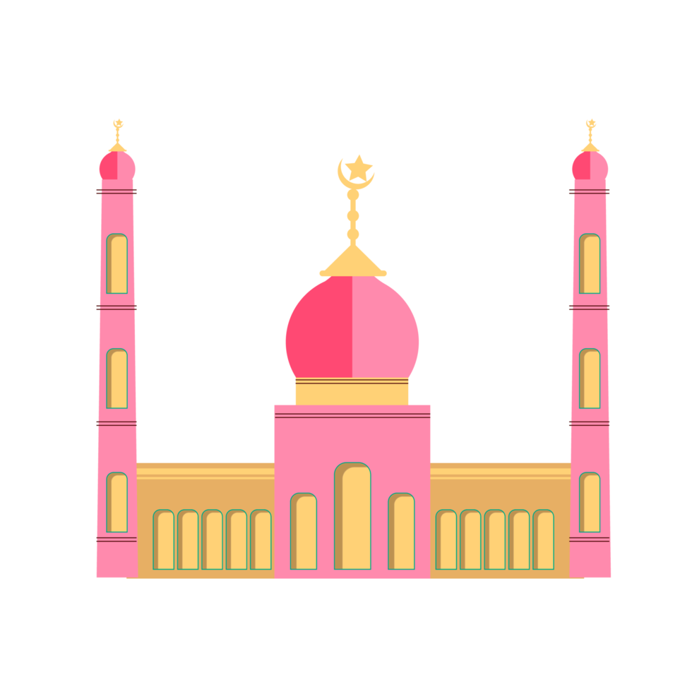 design de mesquita para decoração de eid al fitr eid mubarak png