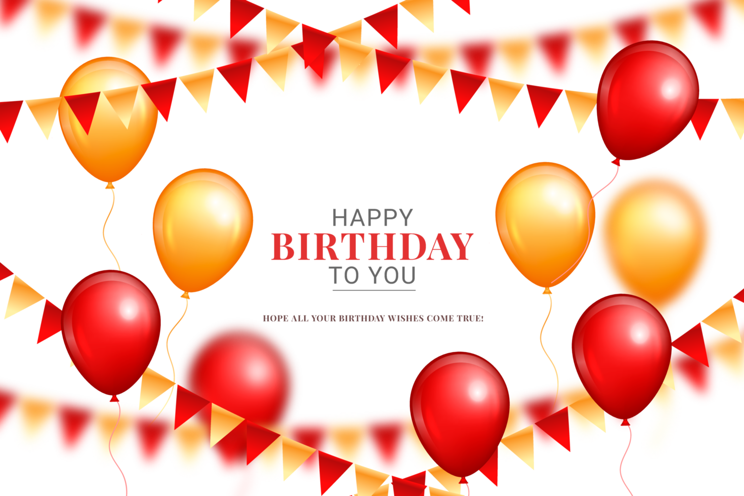 Free Realistic balloons birthday background 18107056 PNG with Transparent  Background