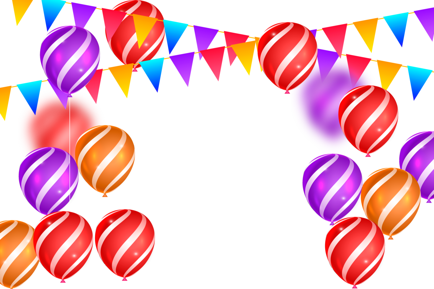 realistisch verjaardag wens met ballon png
