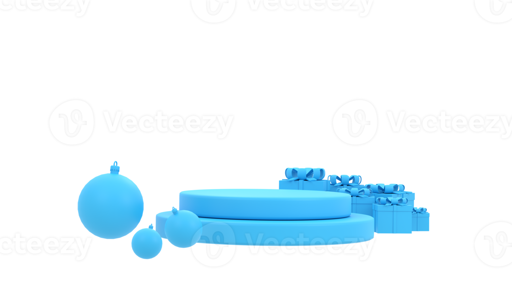 3d. escena simulada. forma de podio de geometría para mostrar la exhibición del producto. pedestal o plataforma de escenario. fondo de navidad de invierno. png