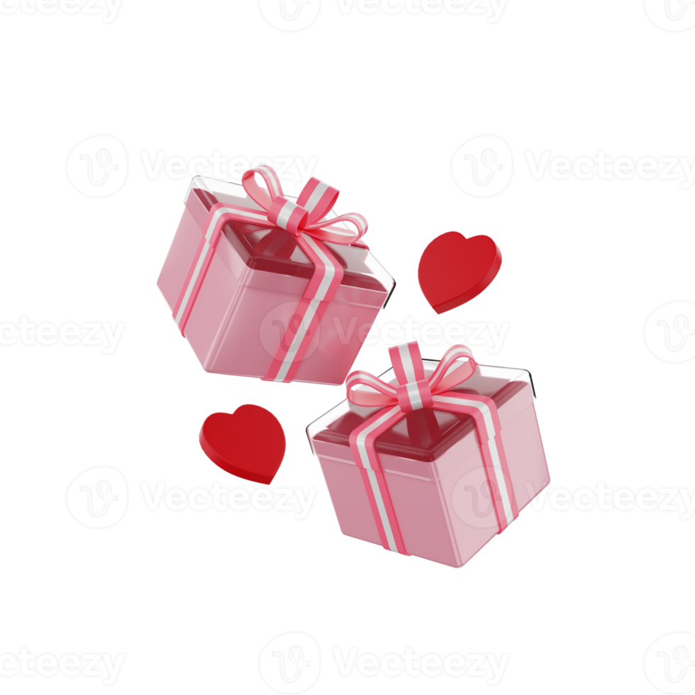 3D-Rendersymbol Valentinstag Illustration png