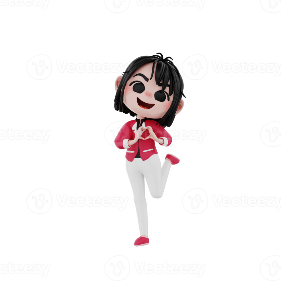 3d render character business illustration png