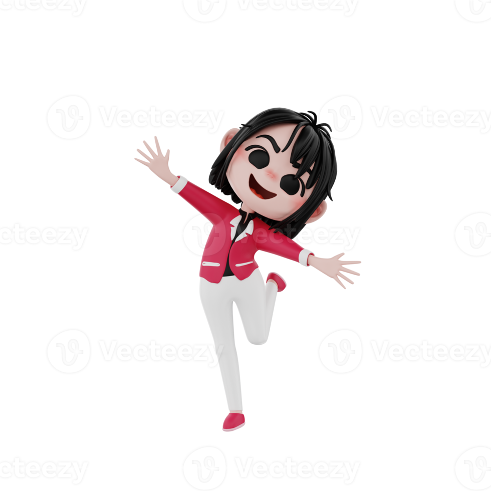 3d render character business illustration png