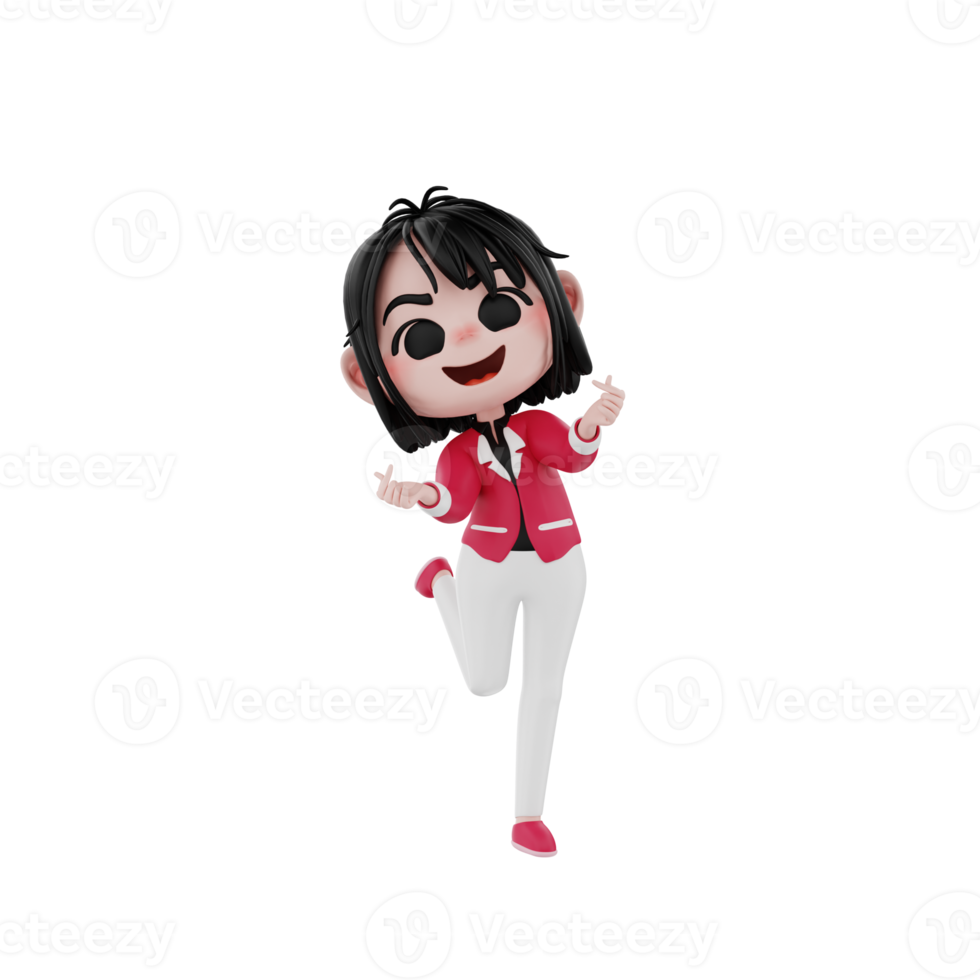 3d render character business illustration png