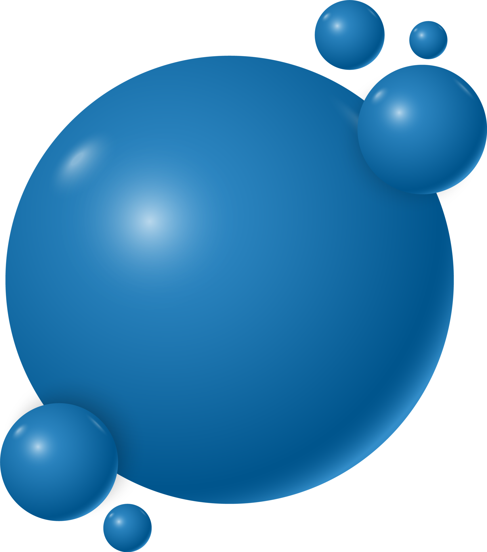 3D blue sphere 18107391 PNG