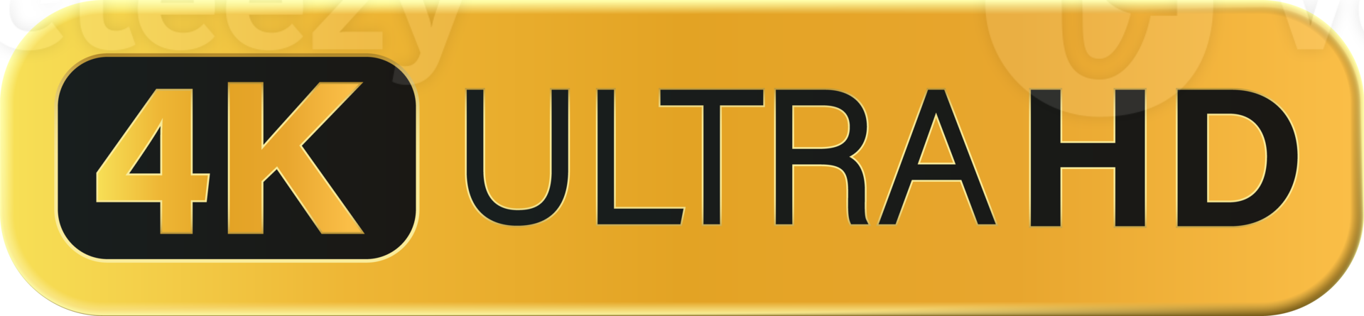 4K ultra HD resolution sign icon png