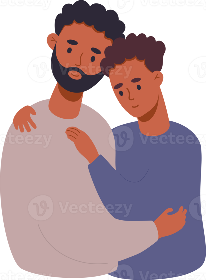 feliz pareja gay étnica png