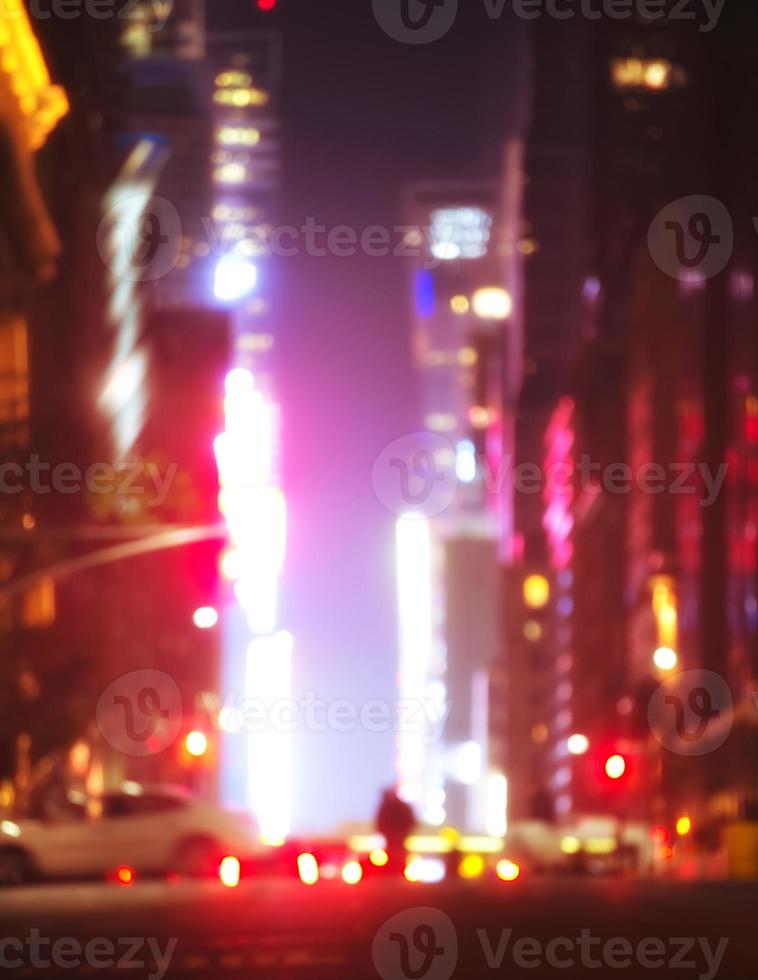 Abstract blurred image of NYC streets photo