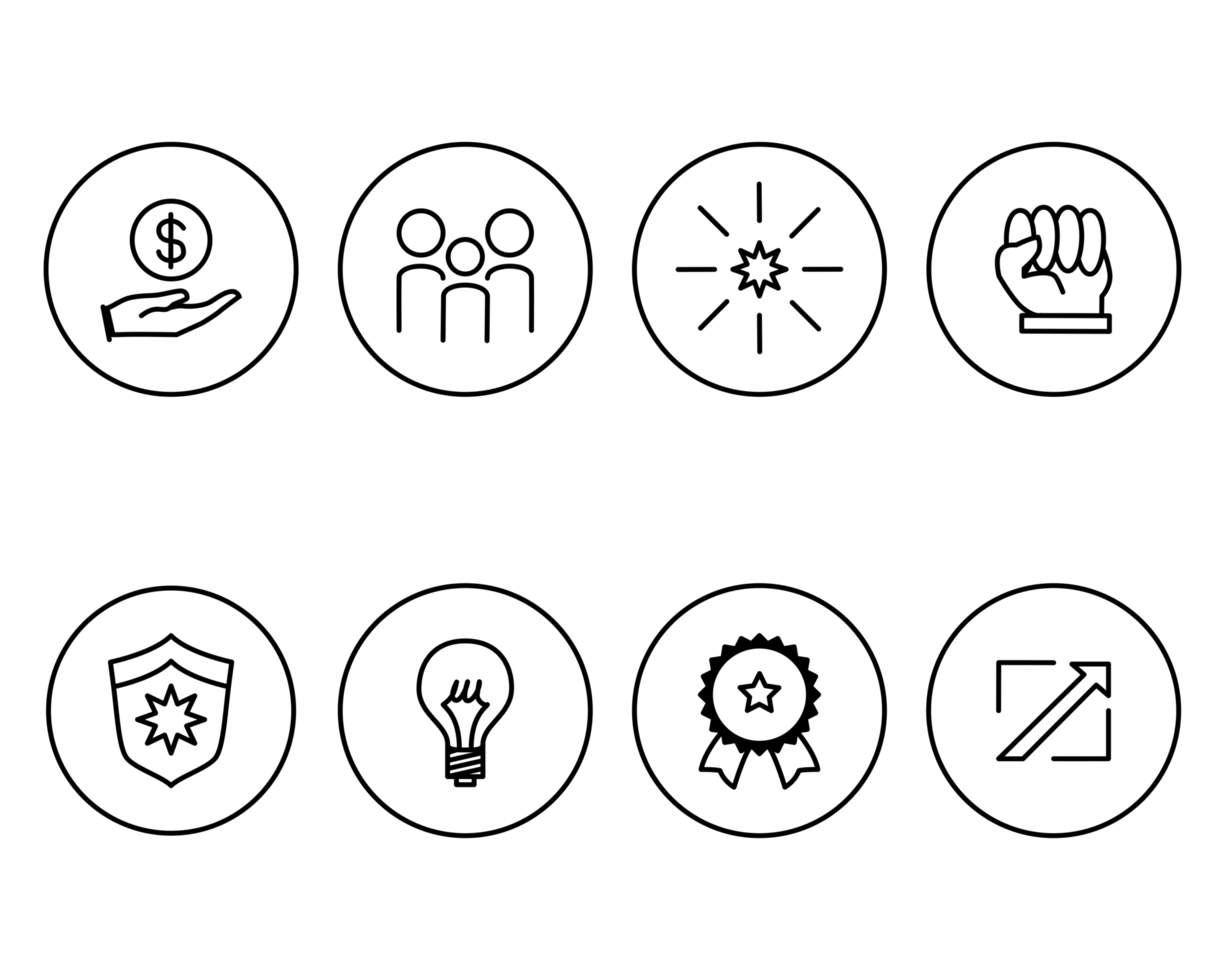 Icons Highlights Circle Graphic Set png