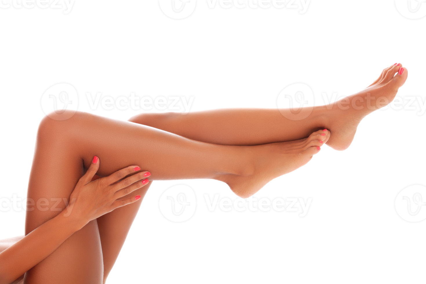 Beautiful female legs and hands, Skin care concept. Laser hair removal png