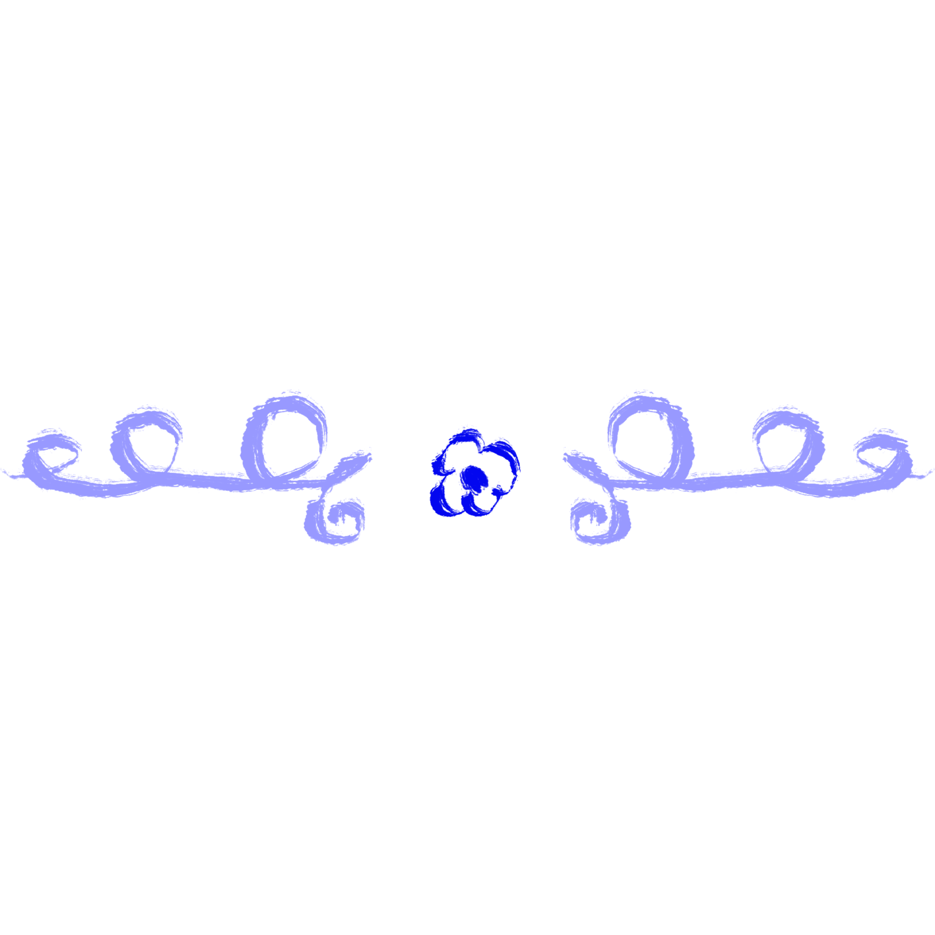 Free Blue floral border 18127514 PNG with Transparent Background