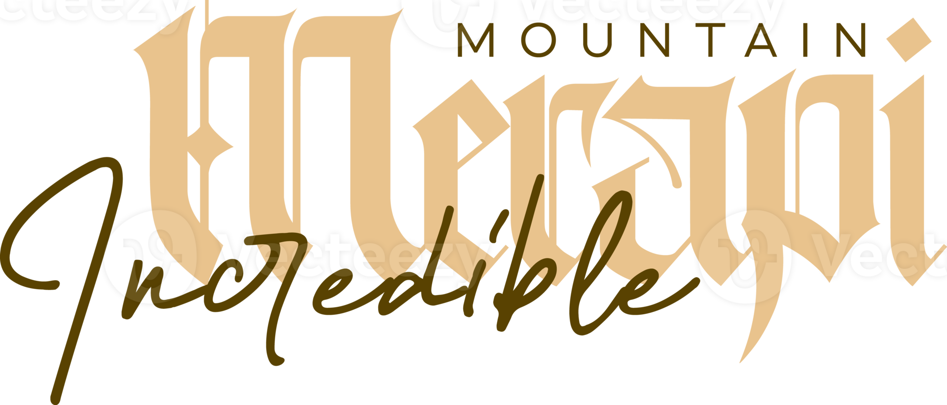 Mountain Merapi Indonesia Lettering for greeting card, great design for any purposes. Typography poster 2 png