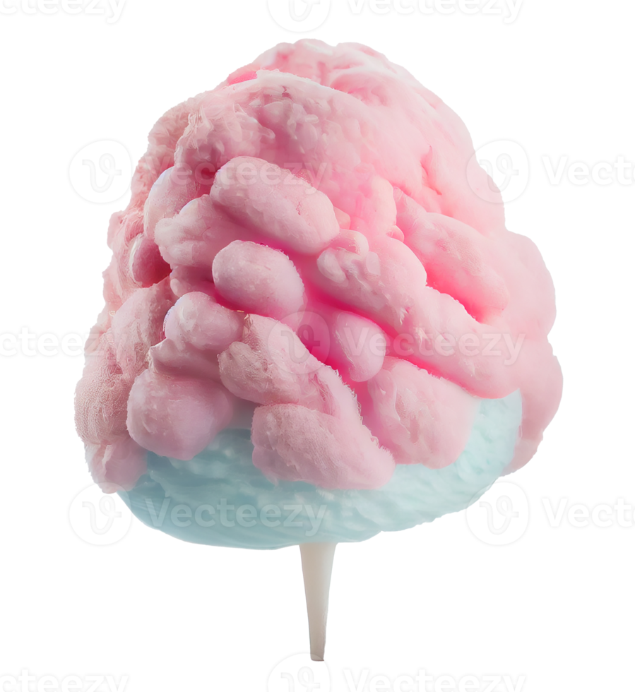 delicious pink soft cotton candy on. png