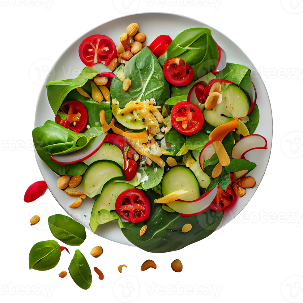 delicious Spinach salad with fresh. png