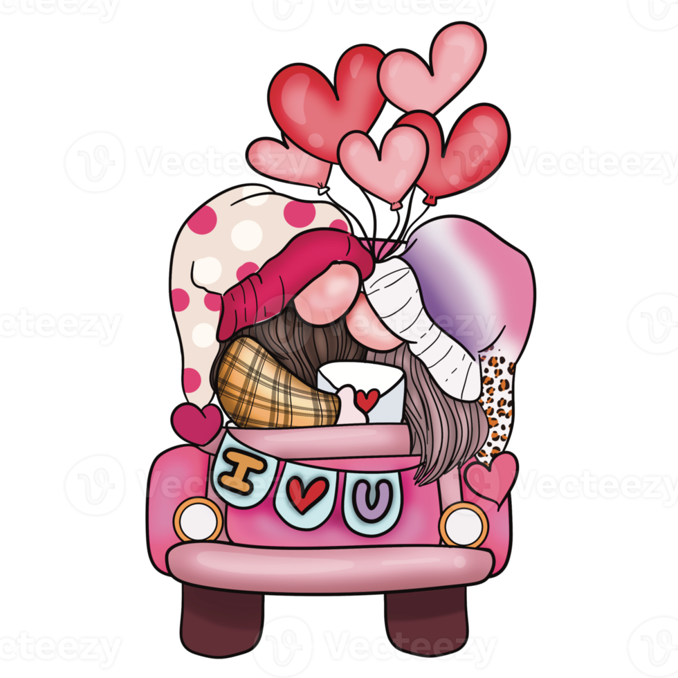 Gnome LOVER for Valentines day Decoration png