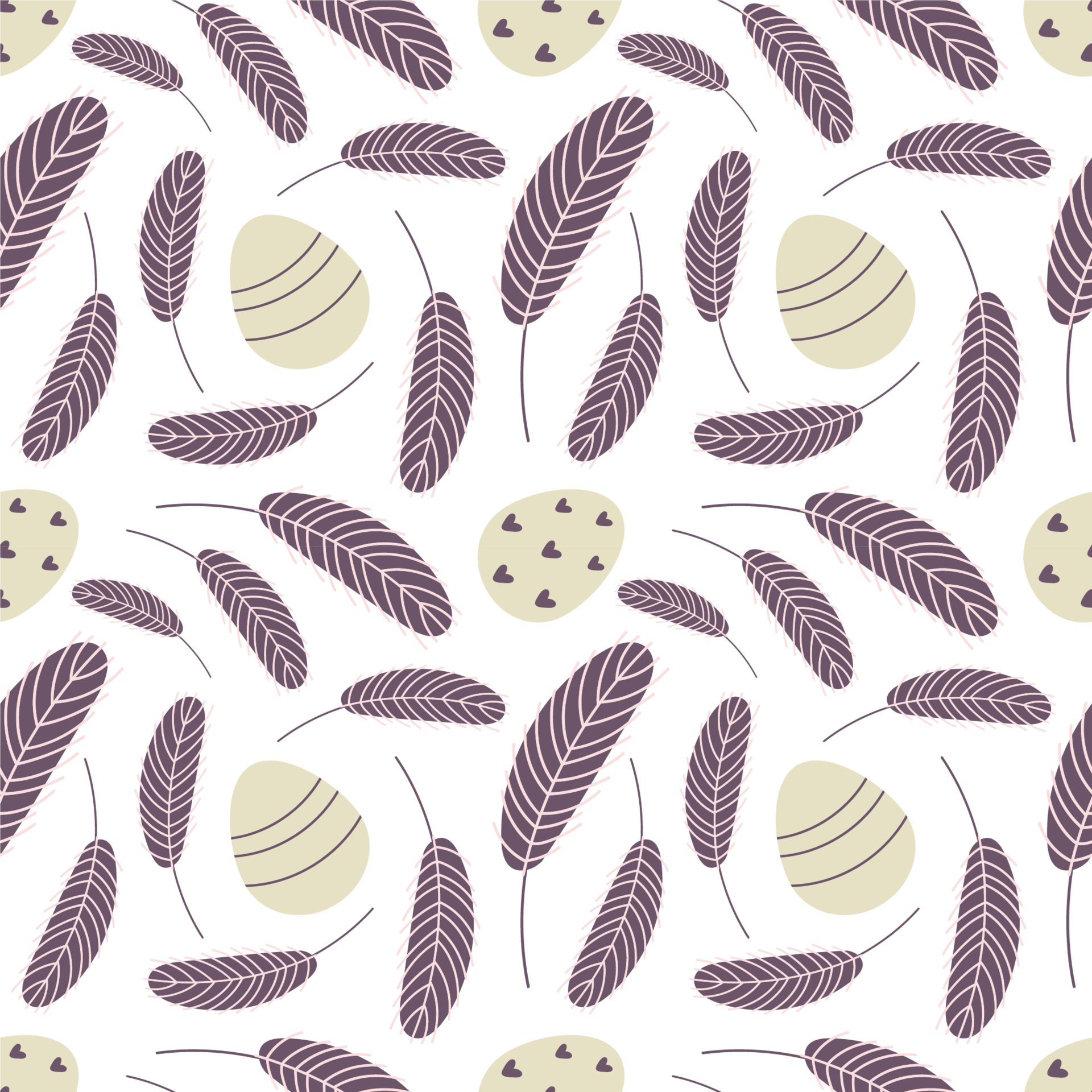 easter-pattern-with-decorated-eggs-18132821-png