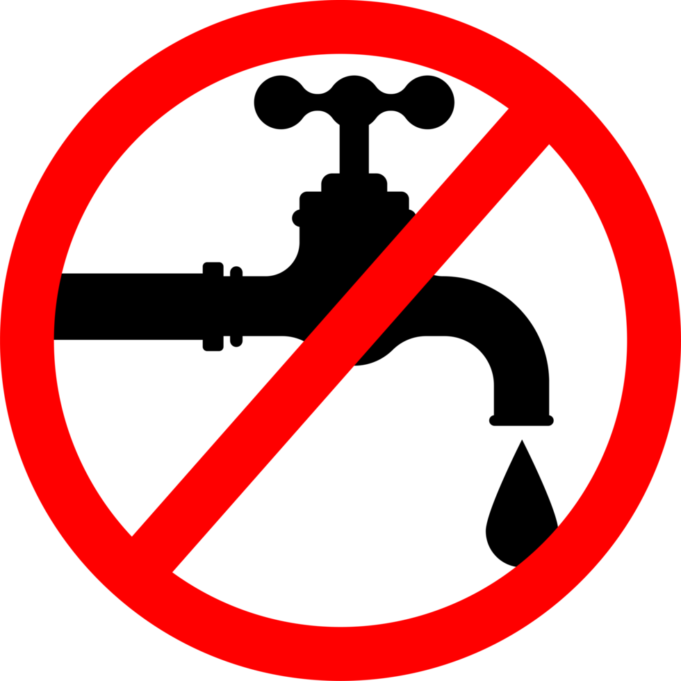 No Tap Water Icon. No Water Symbol Illustration png