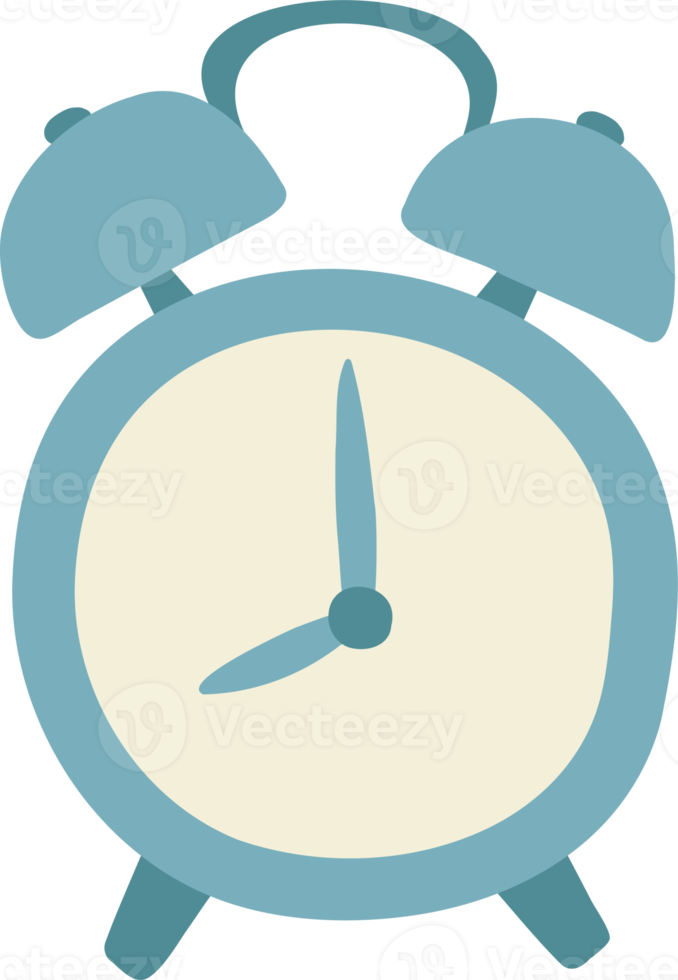 Clock hand drawn style for groundhog day concept png