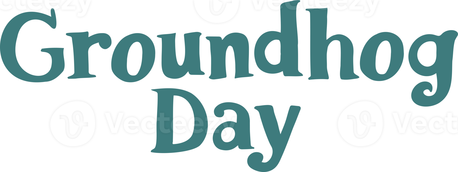 groundhog day letter hand drawn style png