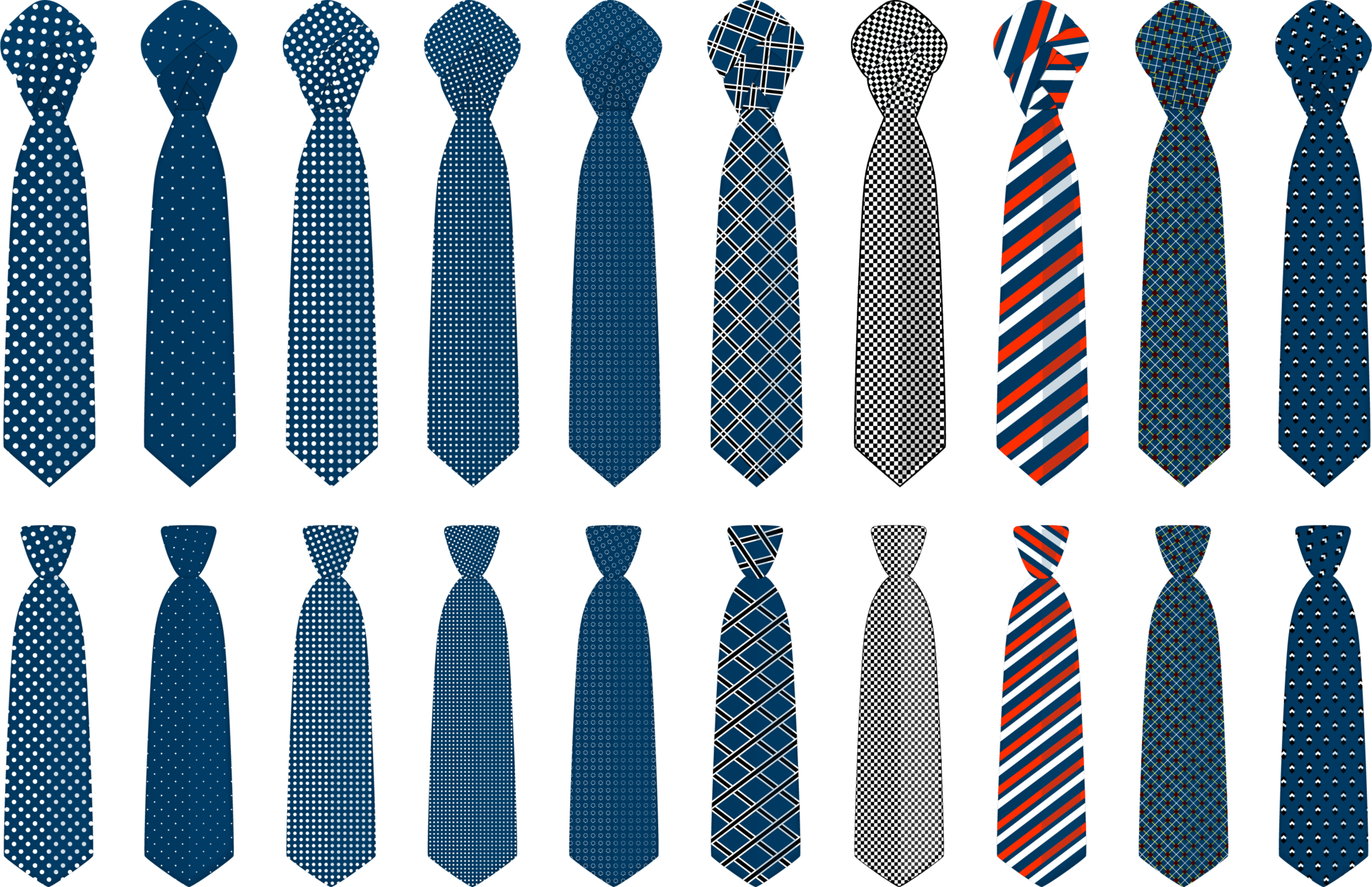 different types of ties