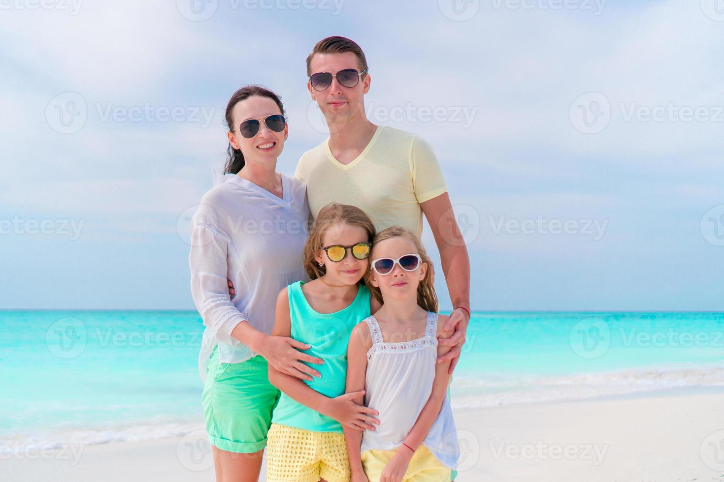 Young family on vacation have a lot of fun photo